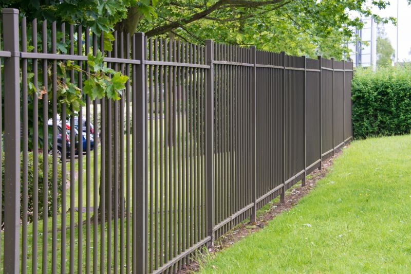 Black Metal Fence Installation in Des Moines, IA