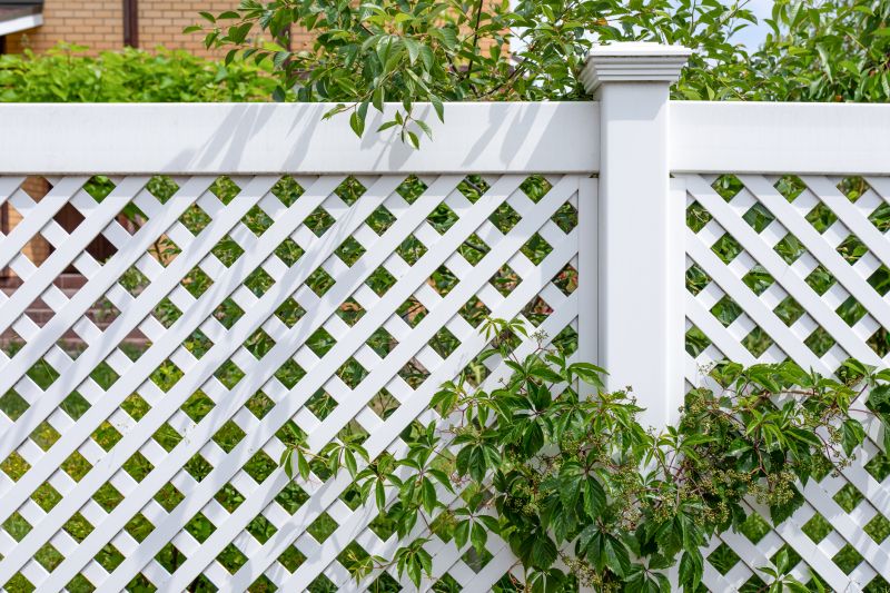 Lattice Fence with Climbing Plants