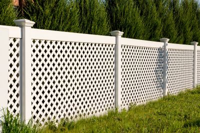 Lattice Fence Installation in Spring